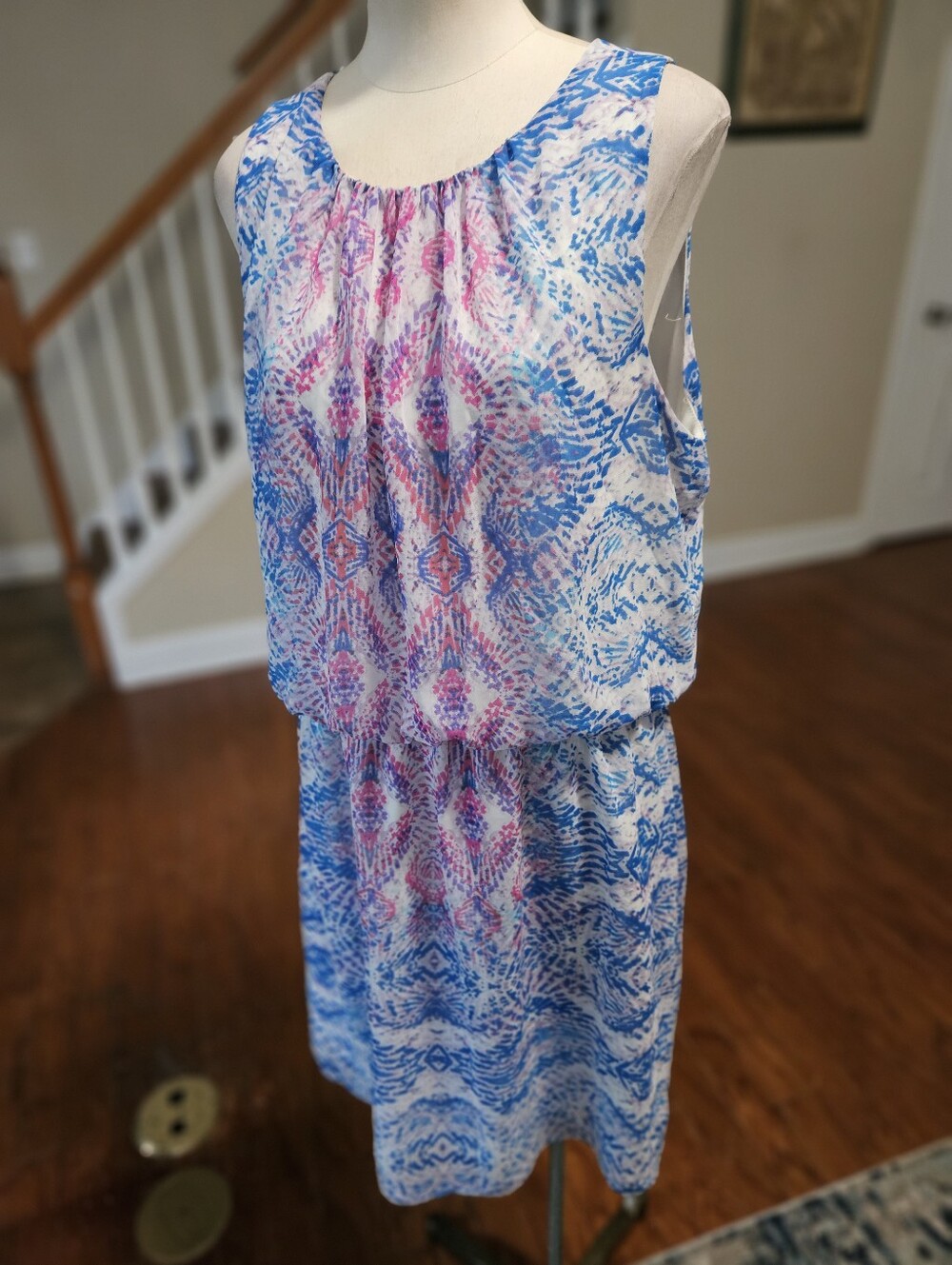 London Times Colorful Summer Dress Size 16